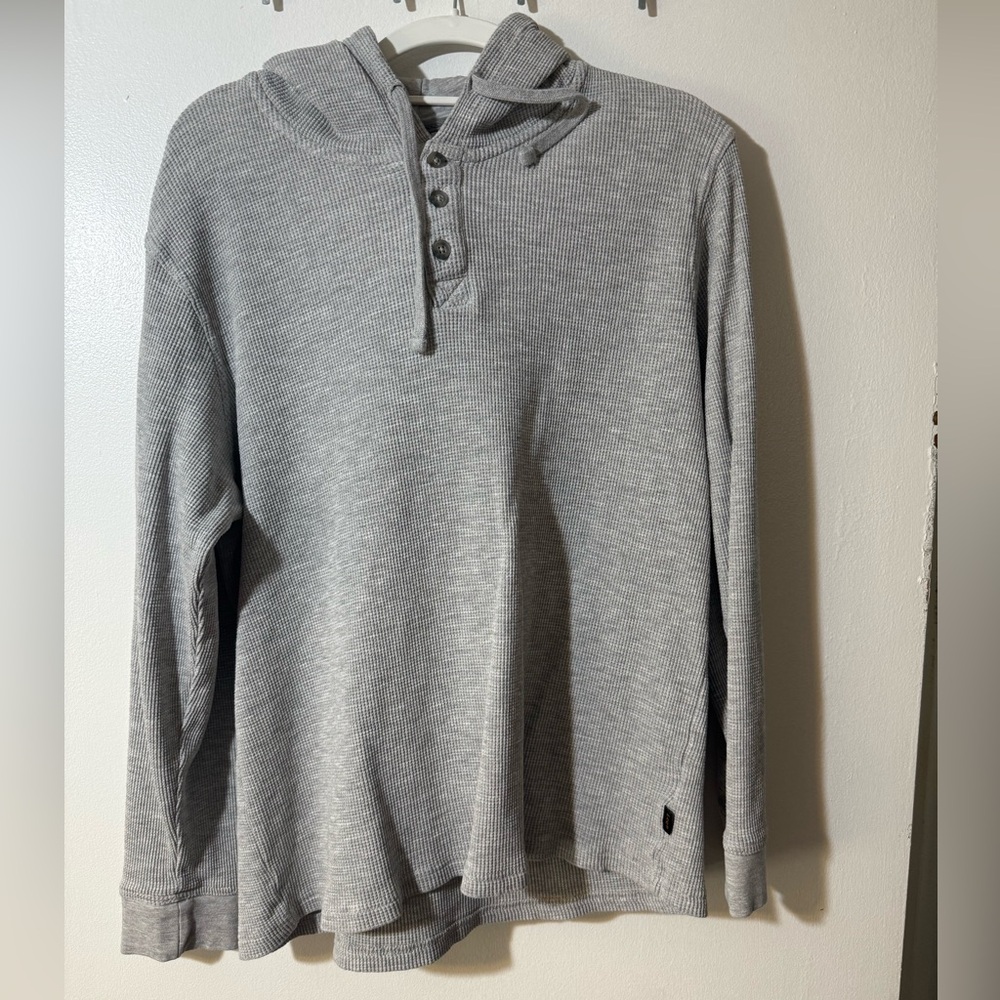 Lee Men's Heather Gray Hooded Sweatshirt